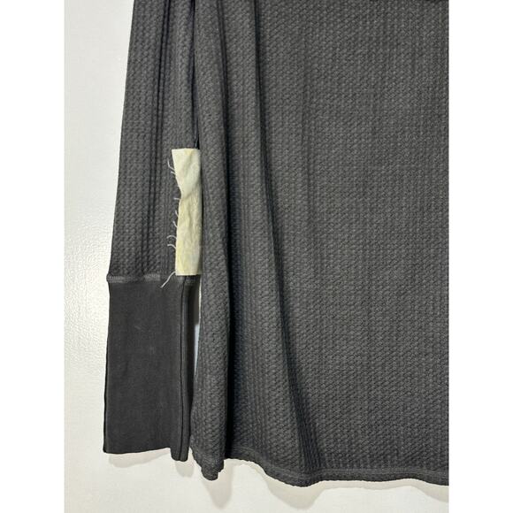 Aratta Silent Journey Boho Lace Thermal Long Sleeve Gray Top Size Small NWT - Picture 13 of 14